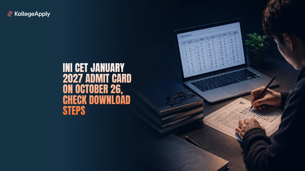 INI CET January 2027: Admit Card on October 26, Check Download Steps