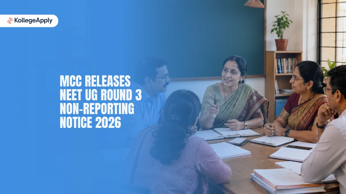 MCC Releases NEET UG Counselling 2026 Round 3 Non-Reporting Notice; Check Rules and Admission Impact