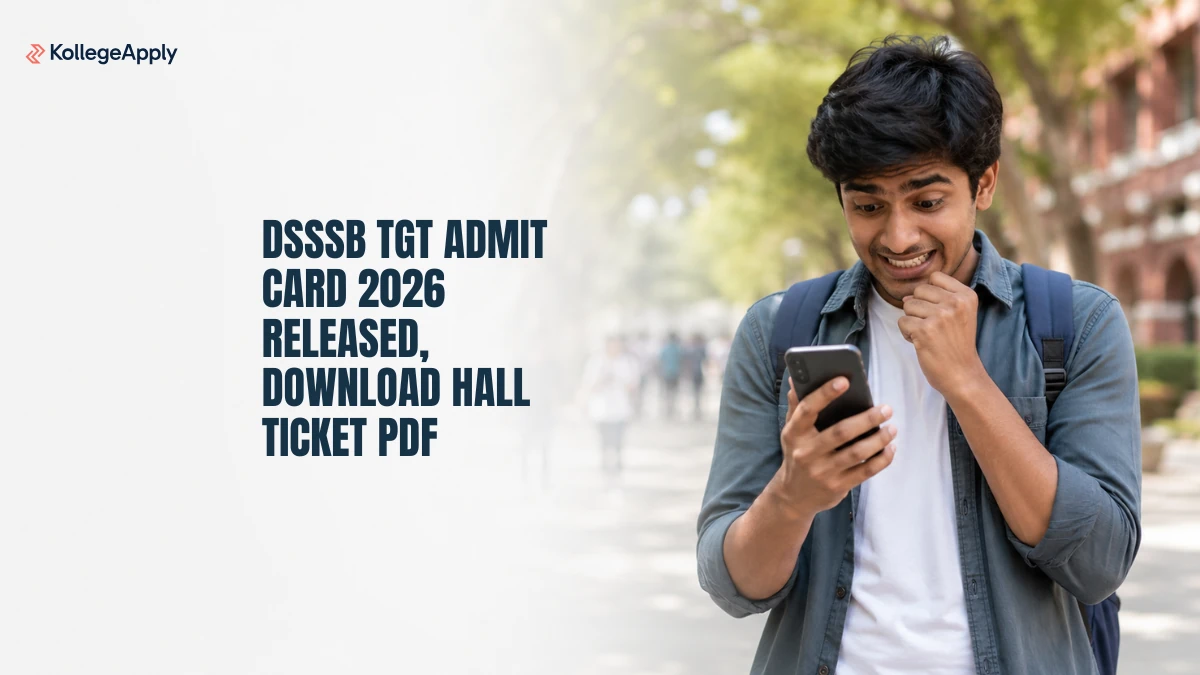 DSSSB TGT Admit Card 2026 Released, Download Hall Ticket PDF
