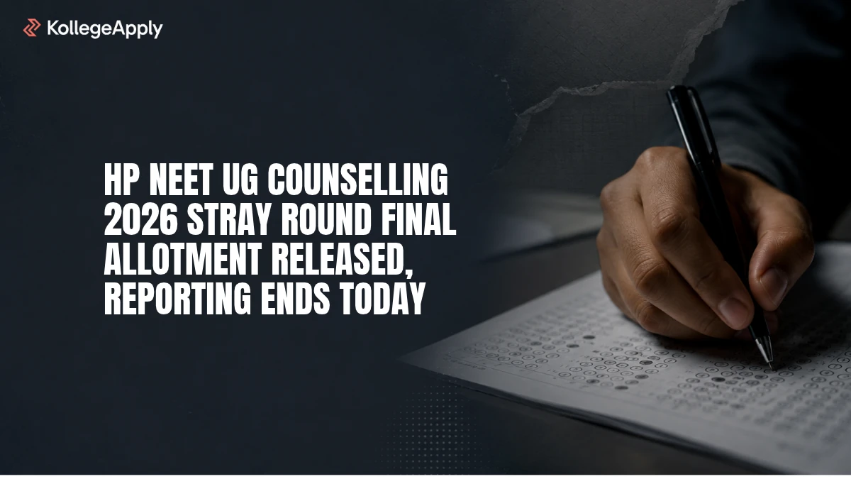 HP NEET UG Counselling 2026: Stray Round Final Allotment Released, Reporting Ends Today