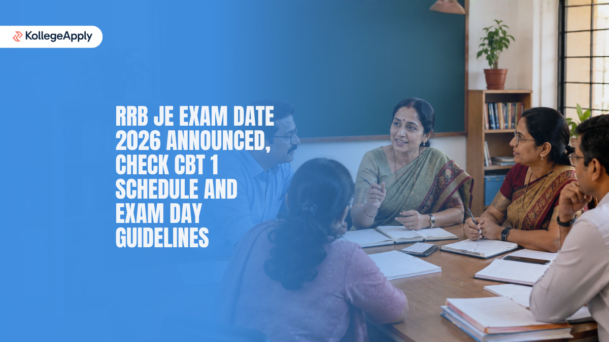RRB JE Exam Date 2026 and CBT 1 Guidelines